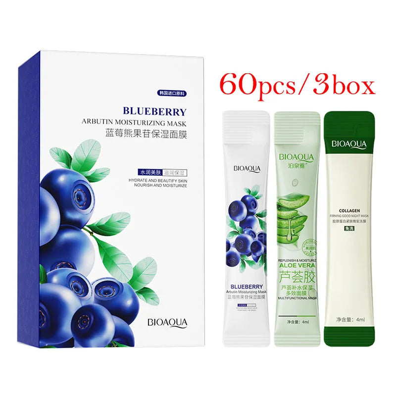 BIOAQUA Collagen Sleeping Mask – 60pcs Hydrating & Firming Night Facial Skincare
