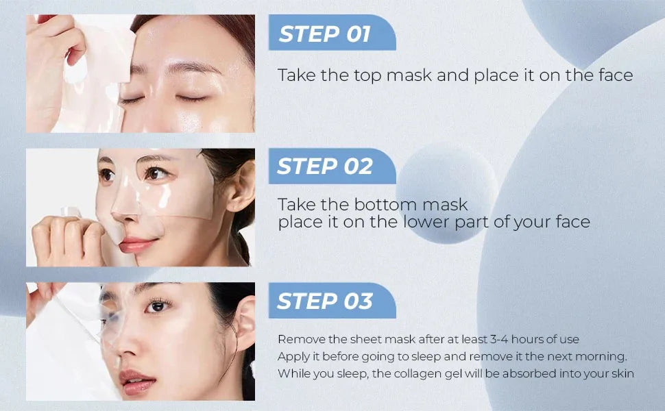 Collagen Anti-Wrinkle Mask – Deep Lifting, Firming & Moisturizing Face Treatment (5pcs)