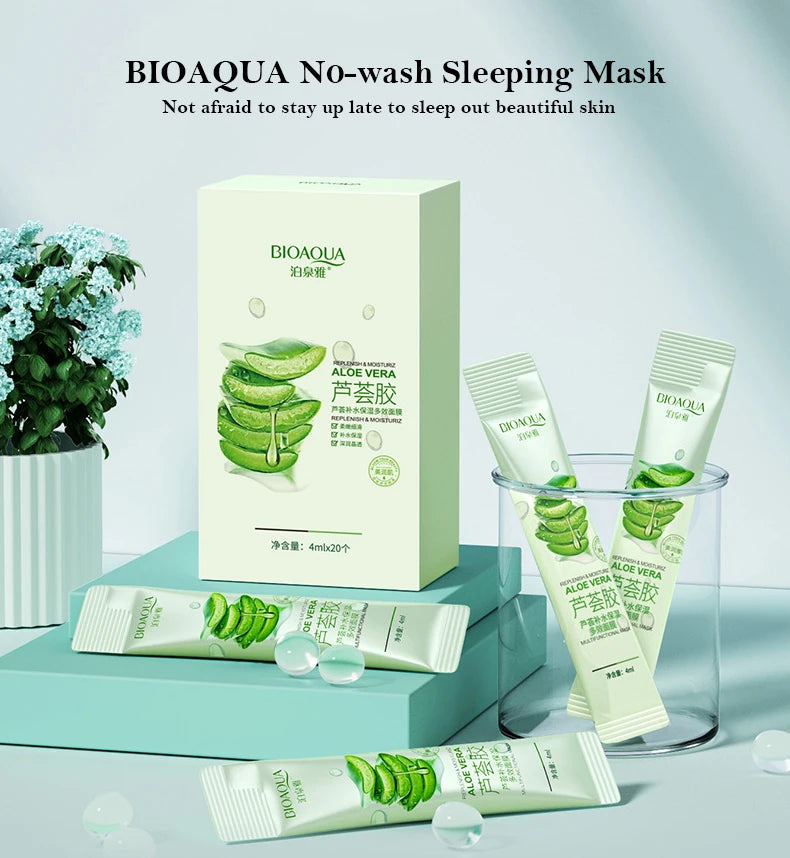 BIOAQUA Collagen Sleeping Mask – 60pcs Hydrating & Firming Night Facial Skincare