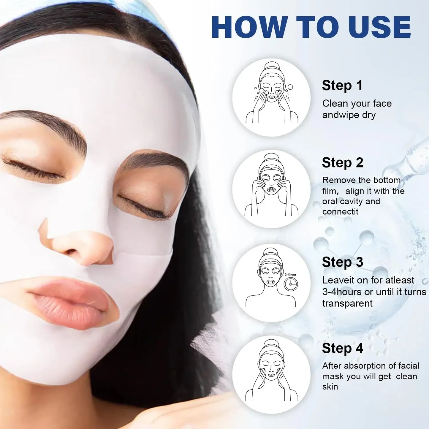Collagen Anti-Wrinkle Mask – Deep Lifting, Firming & Moisturizing Face Treatment (5pcs)