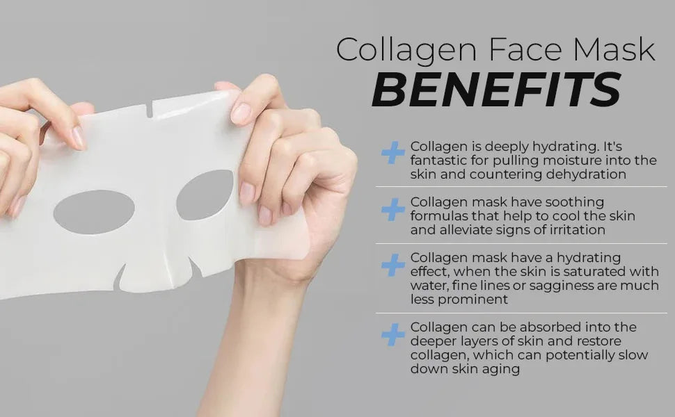 Collagen Anti-Wrinkle Mask – Deep Lifting, Firming & Moisturizing Face Treatment (5pcs)